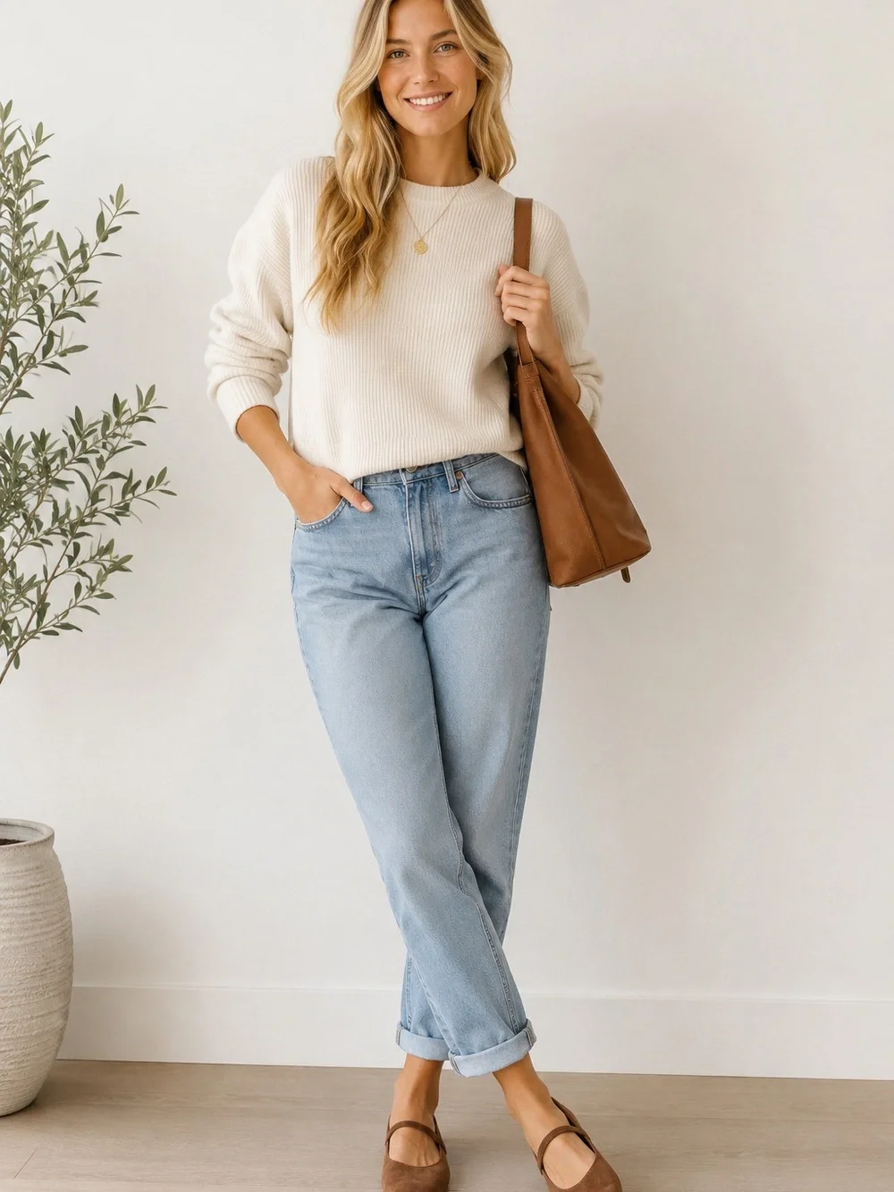 Marc Fisher Chestnut Suede Mary Jane Flats